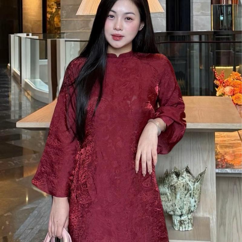  TƠ NHA XÁ 2 TÀ| CẢ BỘ ÁO DÀI FORM SUÔNG+ QUẦN LỤA bigsize 48-90kg 