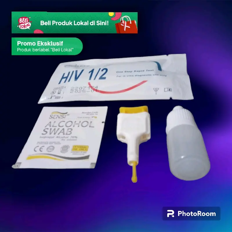 Home Test kesehatan AKL RI 30305917662 H1V 1\2 healgen Set pack2 tespek warna 24 bulan mix ungu saja pink saja tes ovulasi alat 0