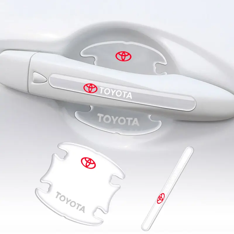 Miếng dán tay nắm bát cửa ô tô, chống xước, màng bảo vệ chống rơi dính trong suốt cho Toyota Camry, Corolla, Vios, Wigo, Rush, Avalon Nhãn Dán
