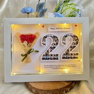 Popup angka 20x28cm kado ultah pacar kado anniversary kado wedding anniversary hadiah ulang tahun pacar kado ultah sahabat kado ultah istri kado ultah suami