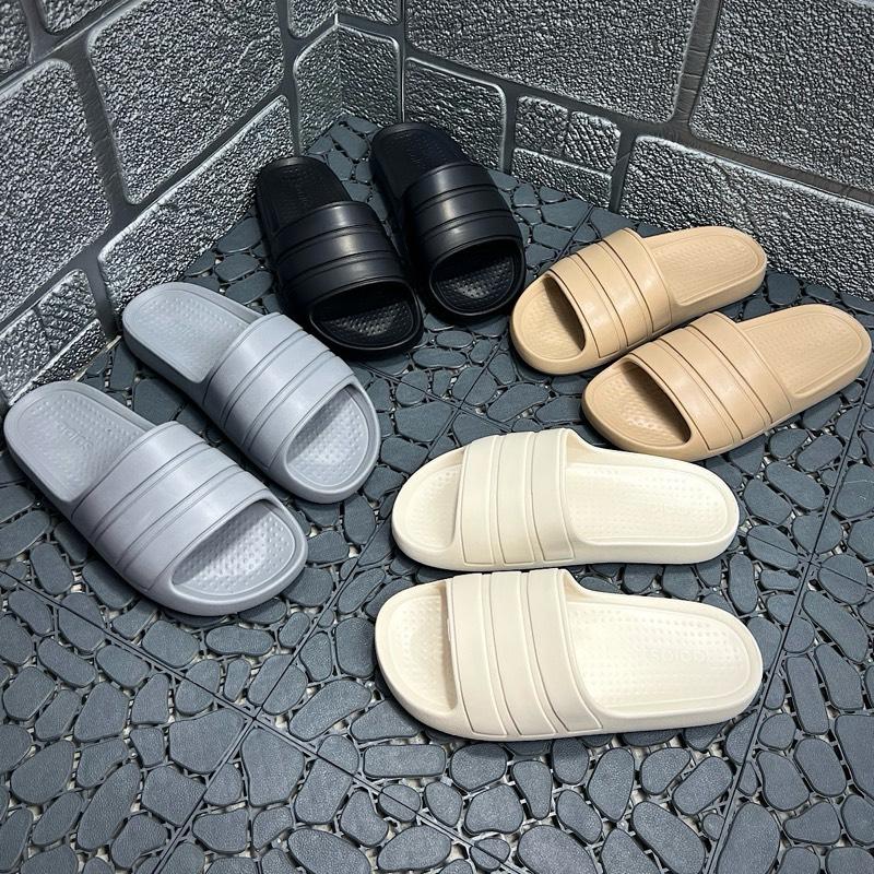 Mall [ Deal Mở Bán ] Dép ADS 3 Sọc Mẫu Mới Đúc Nguyên Khối•Chất Liệu EVA Cao Cấp•Chống Trơn Trượt•Chống Thấm Nước•Full Size 38-43•Dép Nam Nữ Unisex Đẹp Hottrend 2025•Có Hỗ Trợ Đổi Size nu dep slippery quai đen ngang destiny bánh mì chống trượt đôi  cấp