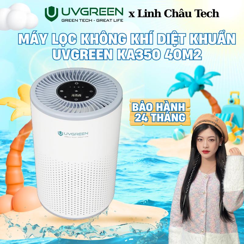 [LCTech] - Máy Lọc Không Khí Diệt Khuẩn UVGREEN KA350 UVC Light 40m2 - Công Nghệ UVC LED Hiện Đại Làm Sạch Không Khí, Bộ Lọc HEPA H13 Lọc Sạch Bụi Mịn, Mùi Hôi, Khói, Lông Tóc - Bảo hành chính hãng lên đến 24 tháng