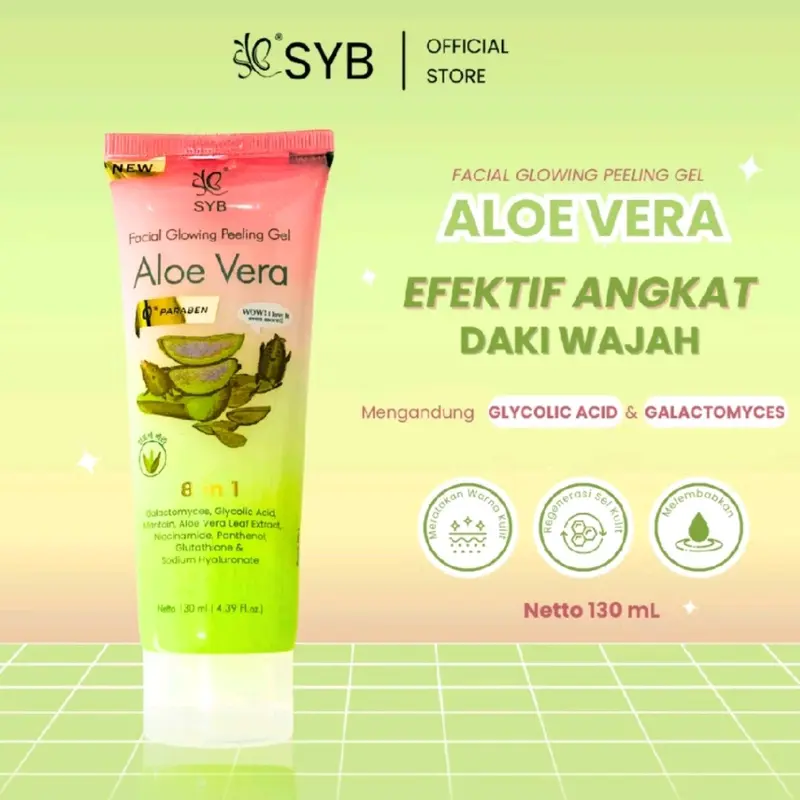 SYB FACIAL GLOWING PEELING GEL ALOEVERA 1