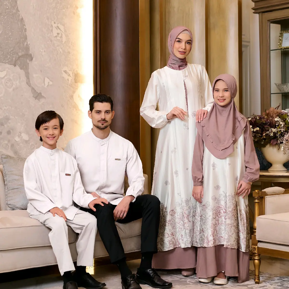 SARIMBIT NIBRA'S 20225/TERRA BEIGE & TERRA ROSE/ RAYYA SERIES BY NBR'S PRIVE/BEST SELLER