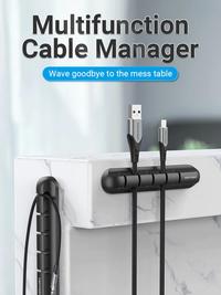 Gambar Kabel Organizer Manager Clips Holder untuk Meja - KBR 5-Line, 1 Pcs dari XLink Jakarta Kota Administrasi Jakarta Barat 1 Tokopedia