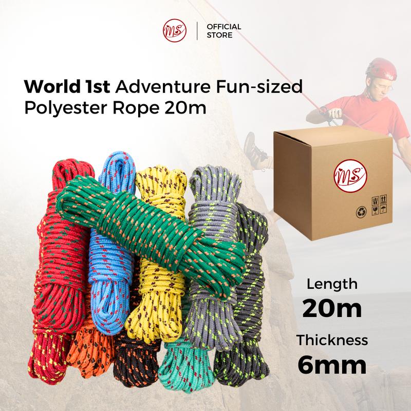 20m Multifunction Polyester Strong Climbing Rope Camping Hiking ...