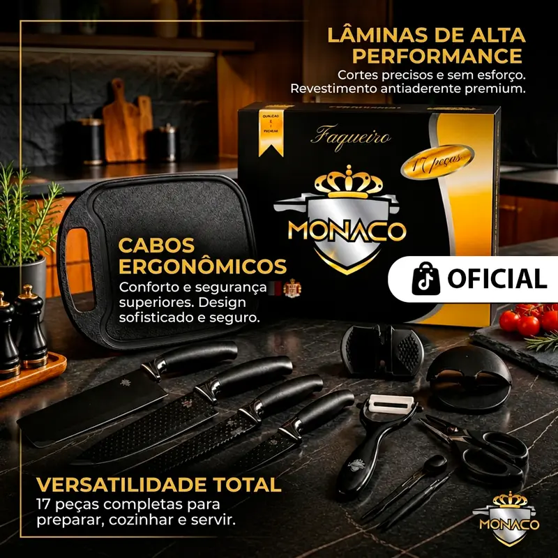 Jogo De Panela Omega Cerâmica Premium 20 Peças - Antiaderente