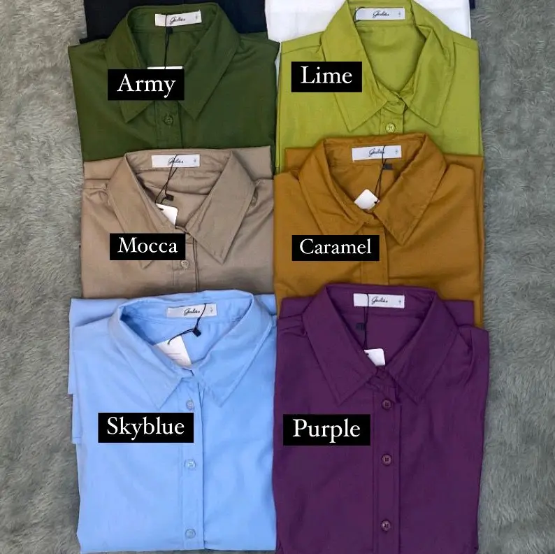 Geulis Piper Shirt Katun Anti dengan Kancing Full Depan 3