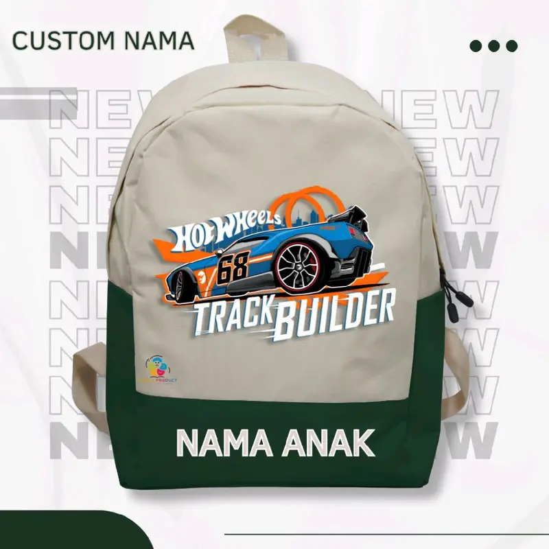 tas ransel anak sekolah sd tk karakter holwen track ( free nama ) 4