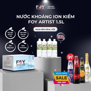 Lốc 4 Chai Nước kiềm FOY Artist Series 2024 loại 1.5L