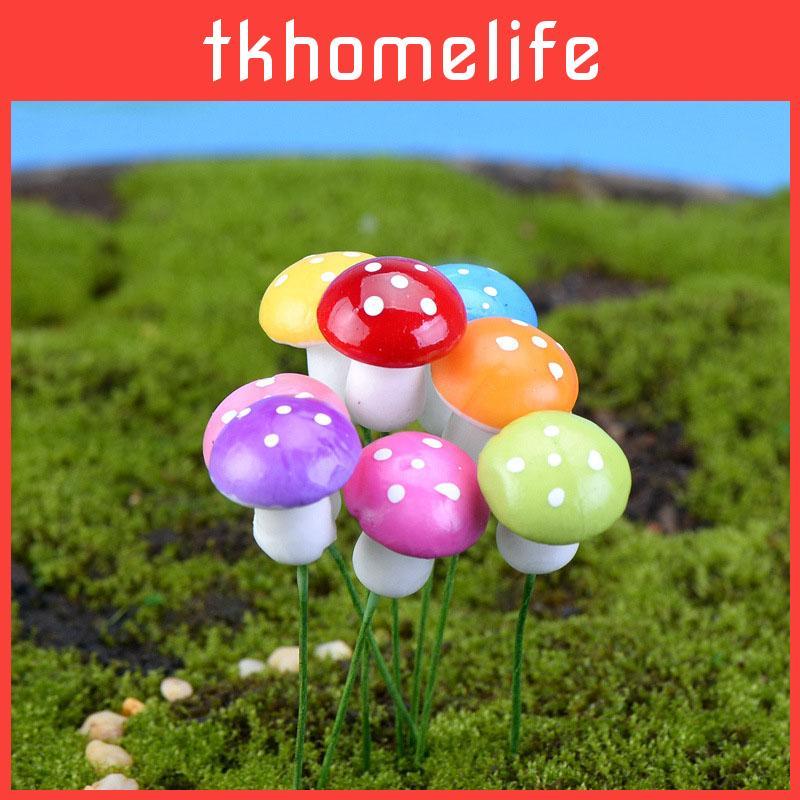 Multi colored Foam Mushrooms Miniatures For Stunning Diy Landscape Decoration
