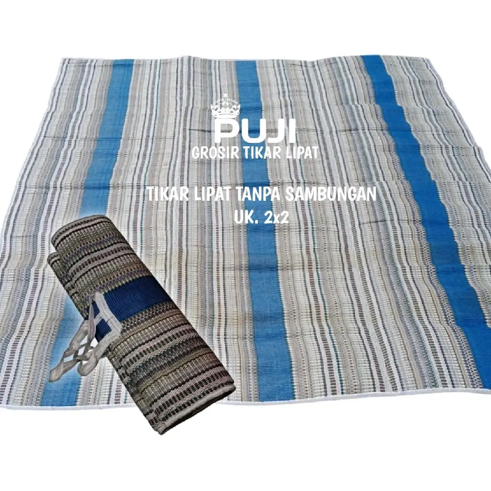 Tikar Lipat Tenun Tanpa Sambungan Uk.2x2 Meter / Tikar Lipat Piknik Murah / Tikar Lipat Serbaguna Untuk Camping & Outdoor