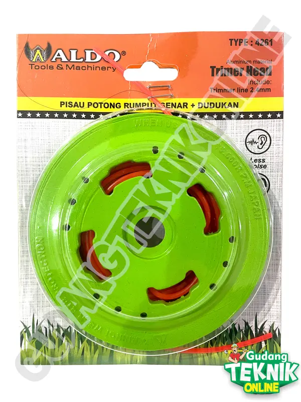 Pisau Senar Potong Rumput ALDO 4261 4263 / Dudukan NYLON Mata Senar Pemotong Rumput Trimmer Head String ALDO 4