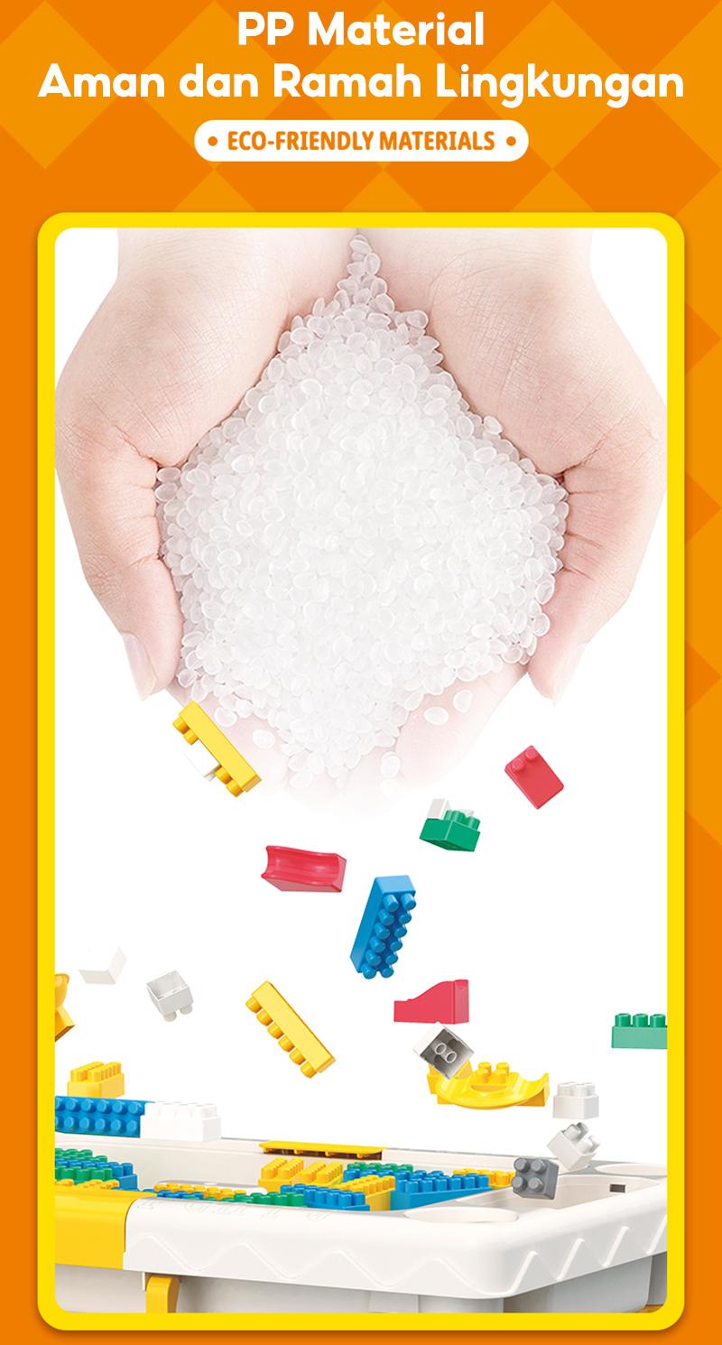 OHSOME Jumbo Nai Long Brick DIY 100 pcs Building Blocks / Block Mainan Balok Susun Jumbo 100 pcs 3D DIY Nai Long / Blok Susun 100 pcs Nailong Jumbo 3D DIY Bahan ABS Kuat Tahan Lama
