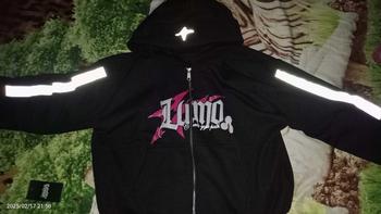 Product Review of HOODIE BOXY Menyala ZipperJAKET ZIPPER BOXY SABLON FOAMING DAN AKSEN MENYALA BLACK PING PRIA WANITA Unisex Hitam Sweater Santai from d** 0