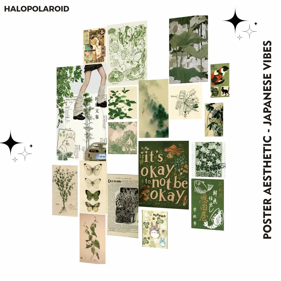 [HALOPOLAROID] Poster Aesthetic JAPANESE VIBES 18 Pcs Hiasan Estetik Dinding Wall Decor Aesthetic - Halo 36