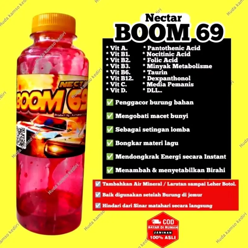 BOOM 69 +NEKTAR BOOM 69 + NECTAR BURUNG + VITAMIN BURUNG + DOPING SOGON + DOPING BURUNG + NEKTAR SOGON 0