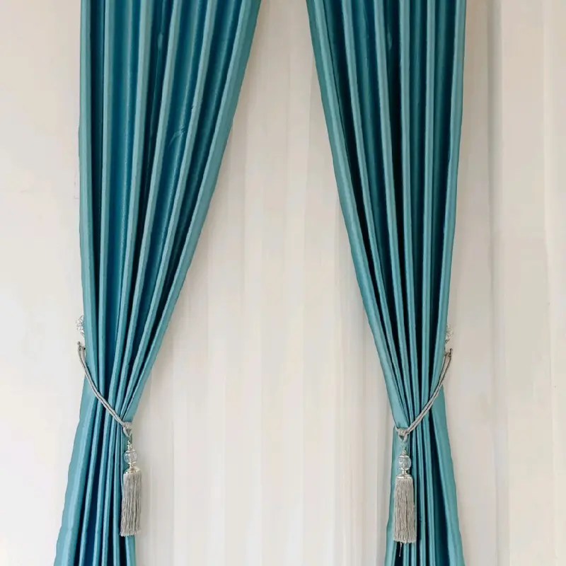 [PAKET HEMAT 4 LEMBAR ] Gorden Polos Embos Glossy Lebih Hemat Pintu dan Jendela Curtain tirai kamar tidak tembus pandang hordeng gorden  kamar aesthetic gorden  embos 5