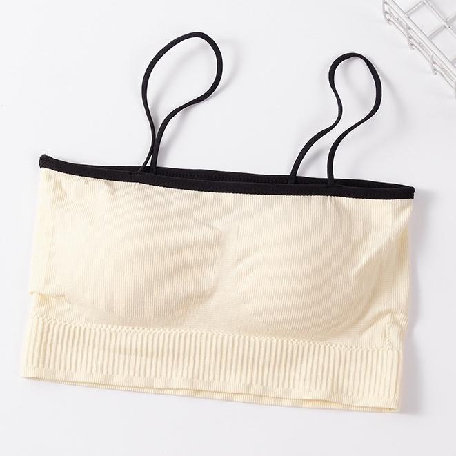 Summertop | BR587 Pakaian Dalam Bralette Casual  Tanktop Kemben Bra Singlet Crop Tali Bisa Dilepas Fashion Korea Wanita Atasan Cewek Bh tanktop Rompi 6