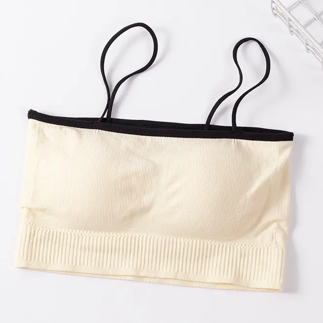 Summertop | BR587 Pakaian Dalam Bralette Casual  Tanktop Kemben Bra Singlet Crop Tali Bisa Dilepas Fashion Korea Wanita Atasan Cewek Bh tanktop Rompi 6