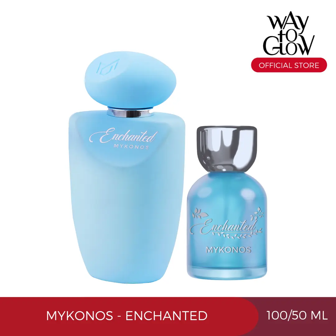 MYKONOS Enchanted Parfum Pengharum Badan Edp 100ML / 50ML My Konos Fruity Bunga Orange Peach