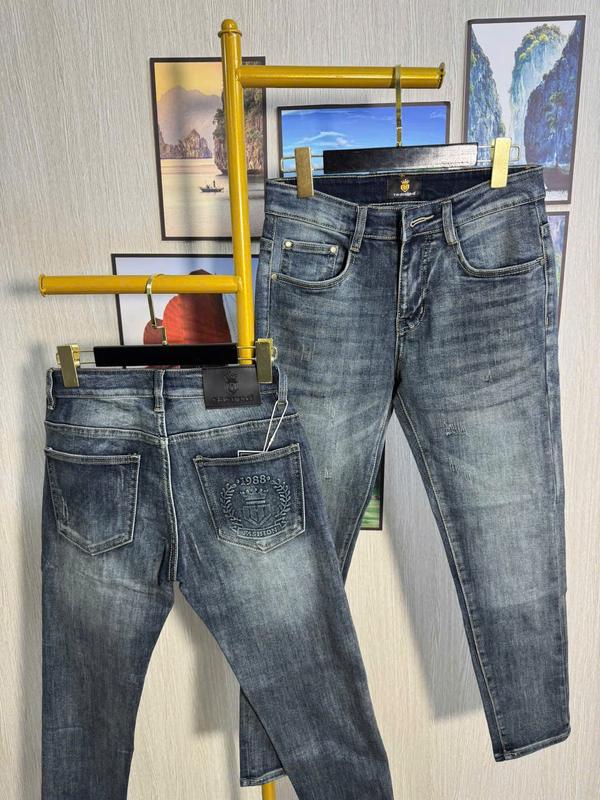 Quần jean dài cao câp co giãn QC-D THFashion [FREESHIP] chất vải denim cao cấp màu rêu đen xanh nhạt xám khói xám đậm xanh đâm size 28 29 30 31 32 33 34 35 36 Menswear quanjean Có Túi