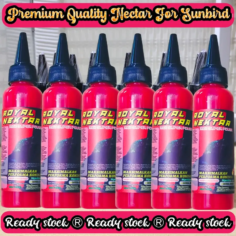 Royal Nektar Red Super Power Nektar Harian & Lomba Kolibri Ninja Lengkap dengan Multivitamin dan Nutrisi sehingga Mencerahkan Warna Bulu Dada Konin 3