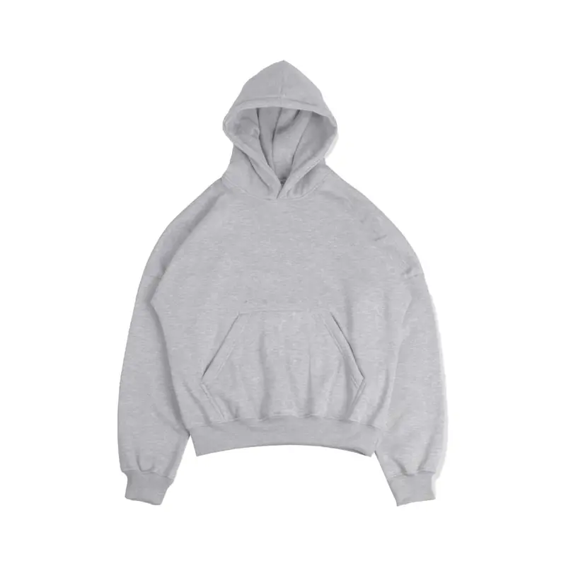 Erfolgreich Hoodie Boxy Polos Oversize Pria Wanita Basic Fleece 5