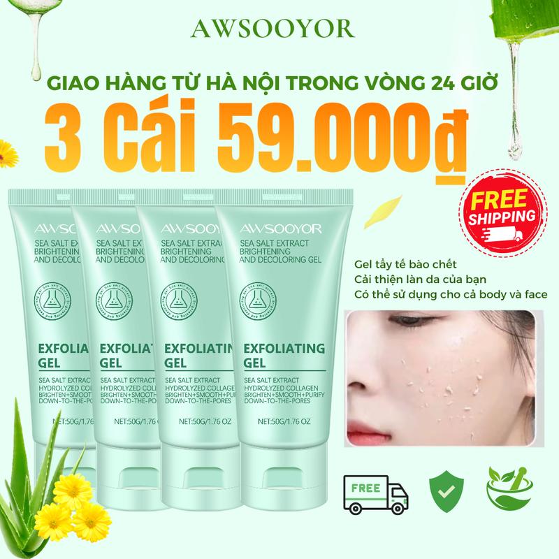 【3pcs  59,000₫  Chlorella Exfoliating dành cho mặt tẩy tế bào chết Kiểm soát dầu Làm sạch sâu Tẩy tế bào chết thu nhỏ lỗ chân lông Tươi mới | Phù hợp với mọi loại da