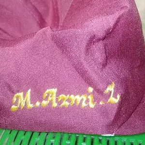 TOPI ANAK SD BORDIR NAMA dengan Desain Burung Garuda dan Nama Pribadi untuk Anak SD Fashion Unik dan Estetis
