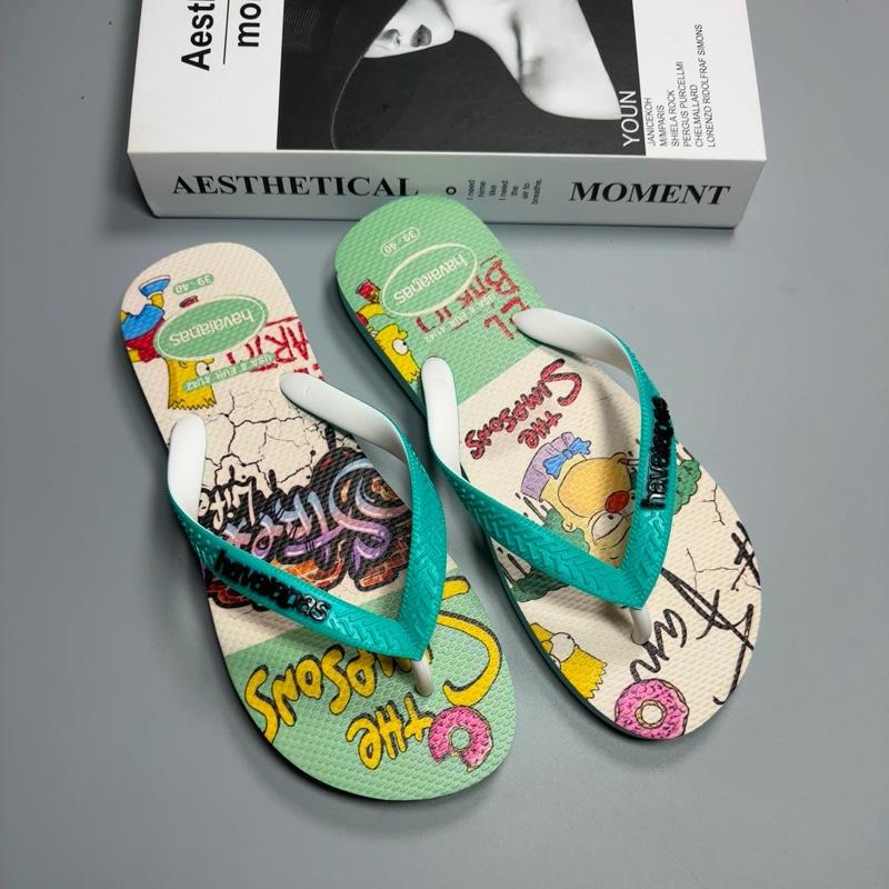 Dép Full hộp The Simsonp Stree dép cao su dép xỏ ngón dép boy phố dép nam đế bằng