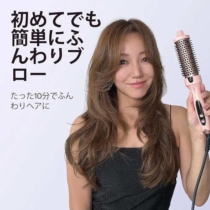 Wavytalk公式】ウェイビートーク38mmマイナスイオンサーマルブラシ