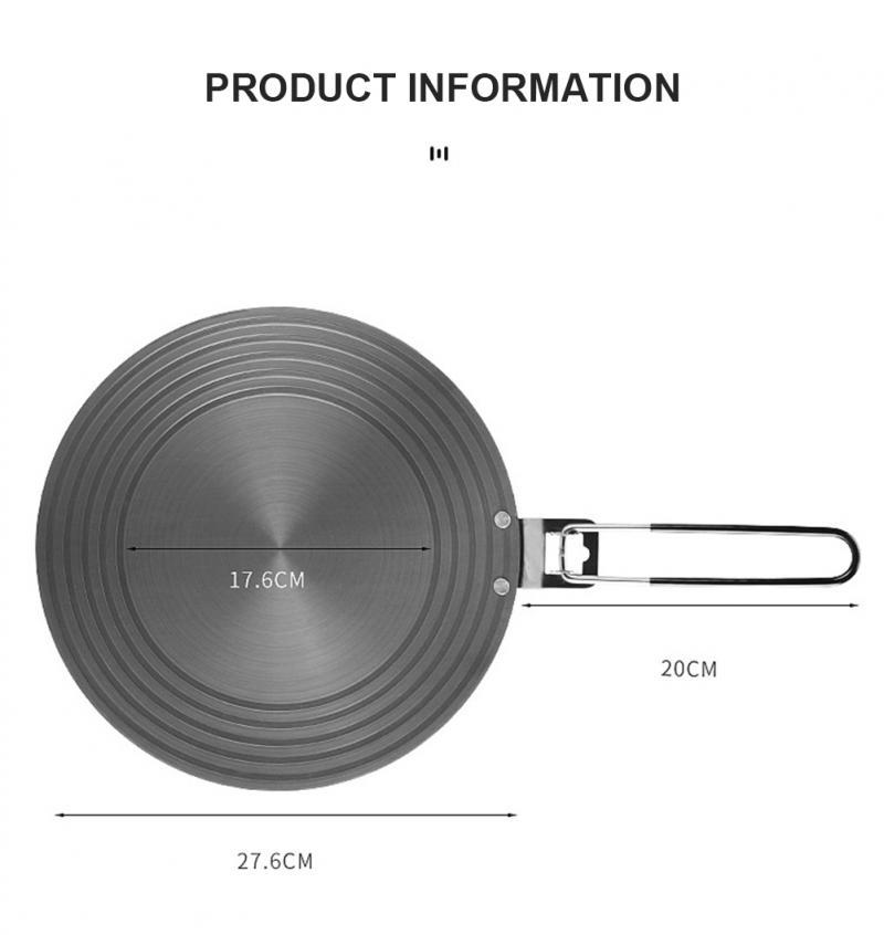 Product Introduction of 【SG Seller】Truslink  24cm/28cm Non-stick For Gas Stove Kitchen Heat Conduction Plate with Foldable Handle Energy Saving Household 6mm Thickened Thawing Diffuser Cooking Thermal Gadget Enameled Cast-Iron Cookware Lodge Staub Le Creuset 98