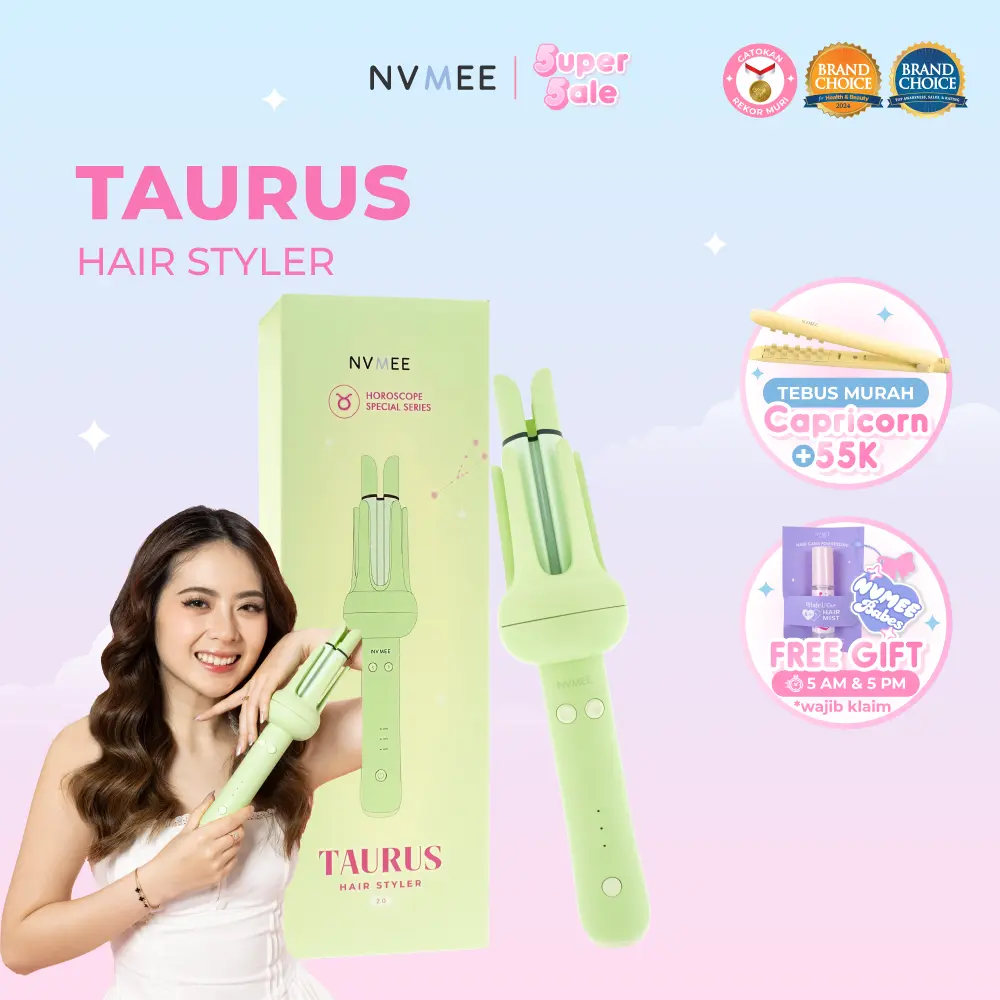 [NEW] NVMEE - Taurus Hair Styler 2.0 | Catokan Keriting Otomatis 32 mm [CATOKAN BEST SELLER]