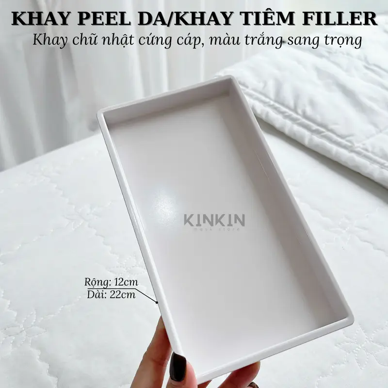 Khay peel da dùng làm khay spa, khay filler phong cách Hàn Quốc - chất liệu nhựa 2