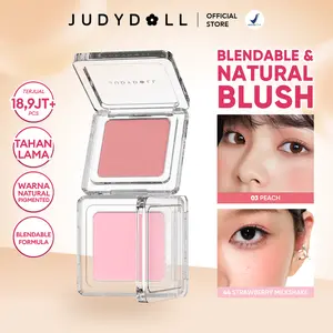 [BEST SELLER] Judydoll Blush Powder - Blush ungu cool Tone, perona pipi natural untuk daily, mudah di blend dan tahan lama