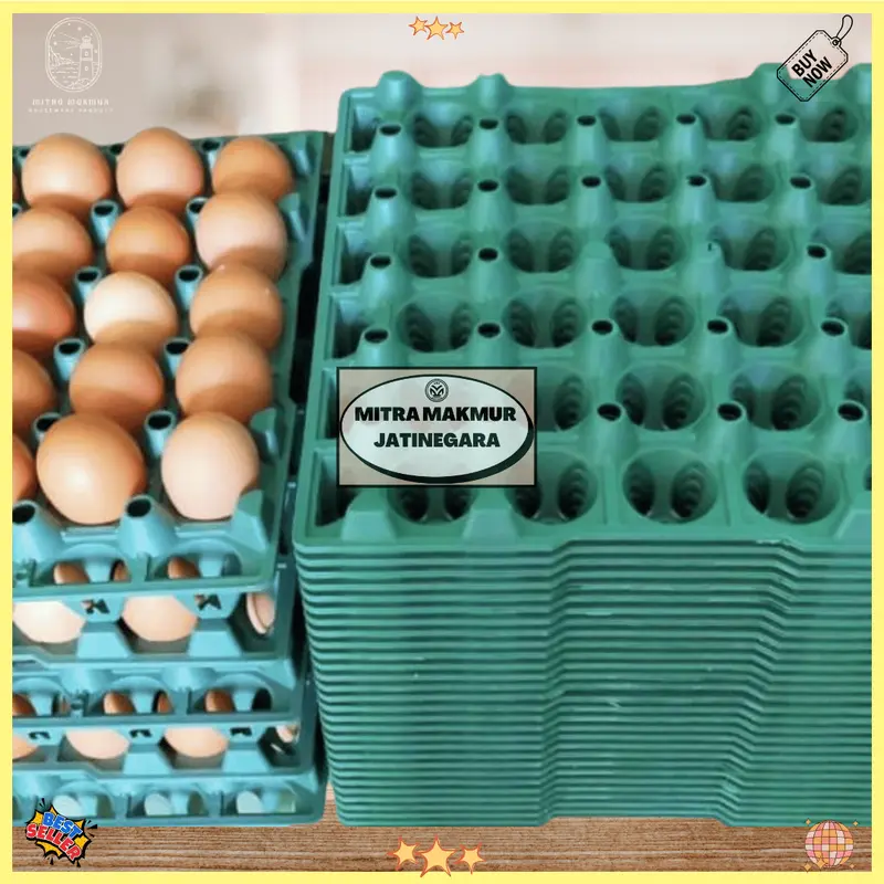 Tempat Telur Keranjang Telur Rak Telur Plastik Tray 30 butir Rak Telor Plastik Egg Tray Krat Telur 4