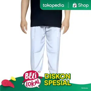 Celana kolor panjang muslim sirwal cingkrang pangsi putih polos Pria