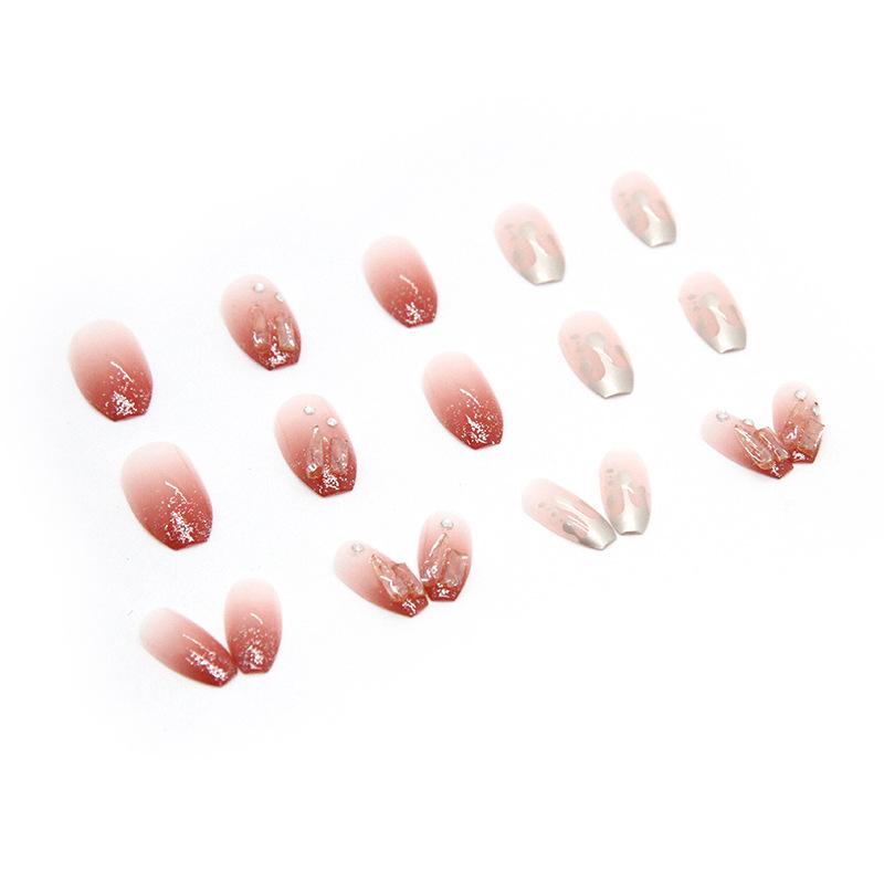 Kuku Palsu Extension 24pcs Nails / Kuku  Palsu Motif Free Lem Cair Kuku panjang 6