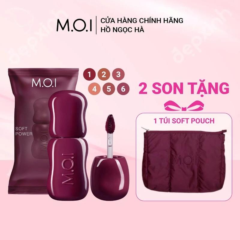 Son MOI Hồ Ngọc Hà - Bộ sưu tập Son kem tint lì M.O.I Soft Power Matte Lip Tint 4ml Phiên Bản Giới Hạn Mỹ Phẩm Trang Điểm Son Môi Nữ Women Cosmetic son  đỏ son sieu