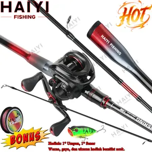 HAIYI FISHING 1.65M/1.8M/2.1M/2.4M Joran Pancing Set Pancingan Set Lengkap / Joran Pancing 1 Set Murah / Pancing 1 Set Lengkap Kuat / Joran Pancing 1 Set / BC Casting 1 Set Murah / Joran BC Casting 1 Set / Pancing Casting Full Set