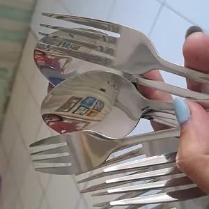 HANARI 6 pcs garpu makan stainless steel