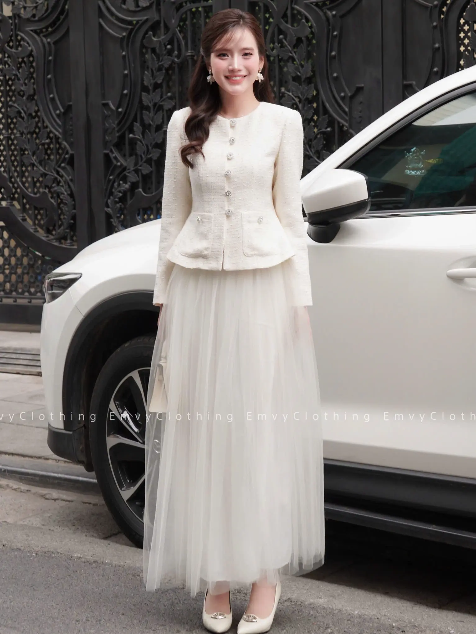 EV98-Emvy Clothing (Áo lẻ + Chân váy lẻ) Áo Dạ & Váy lưới mềmThanh Lịch Dịu Dàng Thiết Kế Tinh Tế Nữ Tính Phù Hợp Dịp Tinh Tế | BigBuy360 - bigbuy360.vn EV98-Emvy Clothing (Áo lẻ + Chân váy lẻ) Áo Dạ & Váy lưới mềmThanh Lịch Dịu Dàng Thiết Kế Tinh Tế Nữ Tính Phù Hợp Dịp Tinh Tế | BigBuy360 - bigbuy360.vn