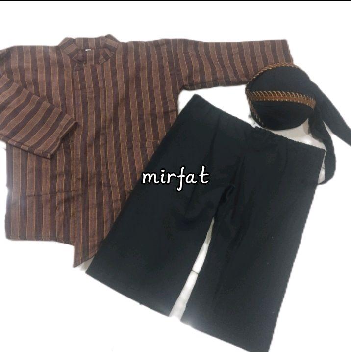 SETELAN SURJAN ANAK(Baju+celana+BLngkon jogja samurai sliwir) 1