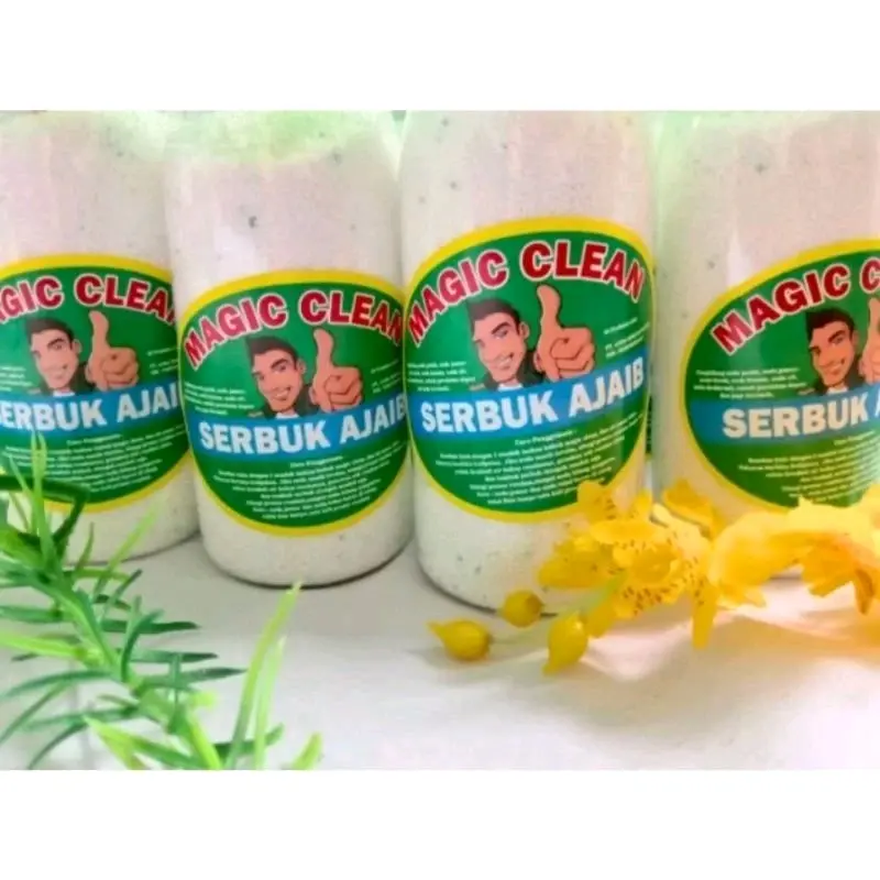 Serbuk Ajaib Magic Clean Sabun Ampuh Penghilang Jamur Noda Kain Pakaian - Brand Name
