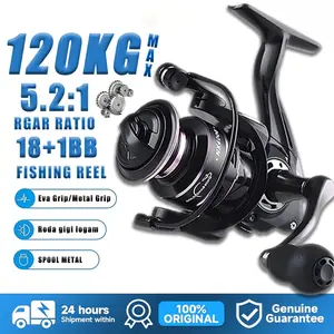 COD Reel Pancing NX2000-7000 - 100kg Metal Aluminium Spool Besar Gear Ratio Tinggi Anti Karat - Fishing Reel Murah Kuat Tahan Lama Seri NX