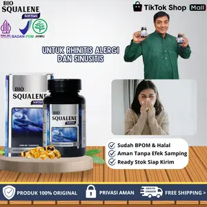 Bio Squalene Softgel - Untuk Rhinitis Alergi, Sinusitis, Hidung Tersumbat, Berair, Bersin Bersin Terus Menerus, Anosmia / Tidak Bisa Mencium Bau