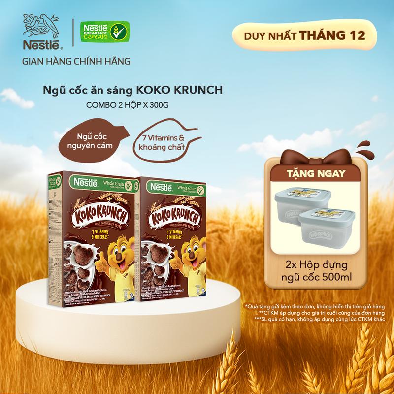  Nestlé VN Combo 2 Ngũ cốc ăn sáng KOKO KRUNCH  Hộp 300g -ST 