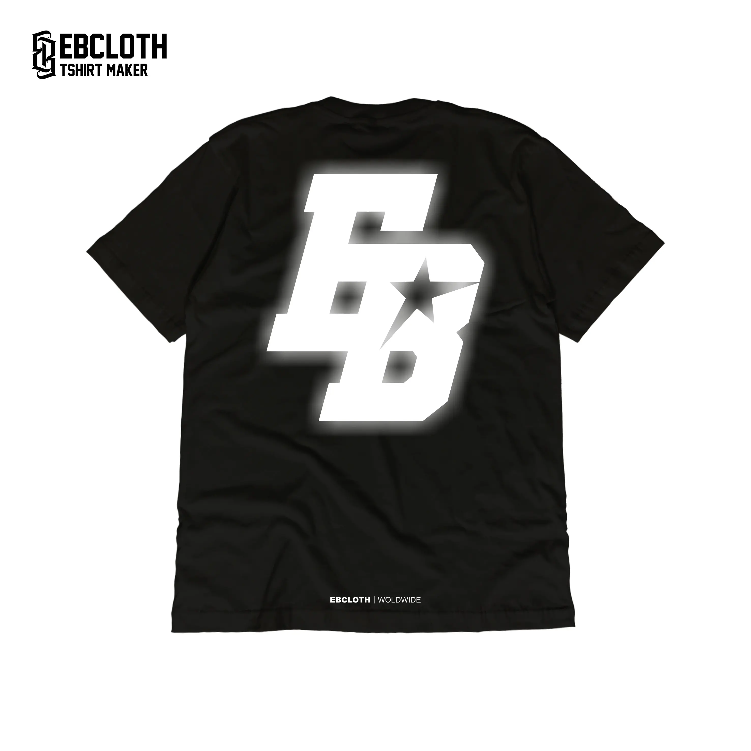 [EBCLOTH 021] LOGO VINTAGE | KAOS STREETWEAR | KAOS REFLECTIVE | SABLON MENYALA | PREMIUM | Baju Distro Pria Katun Combed Hitam Keren T-Shirt
