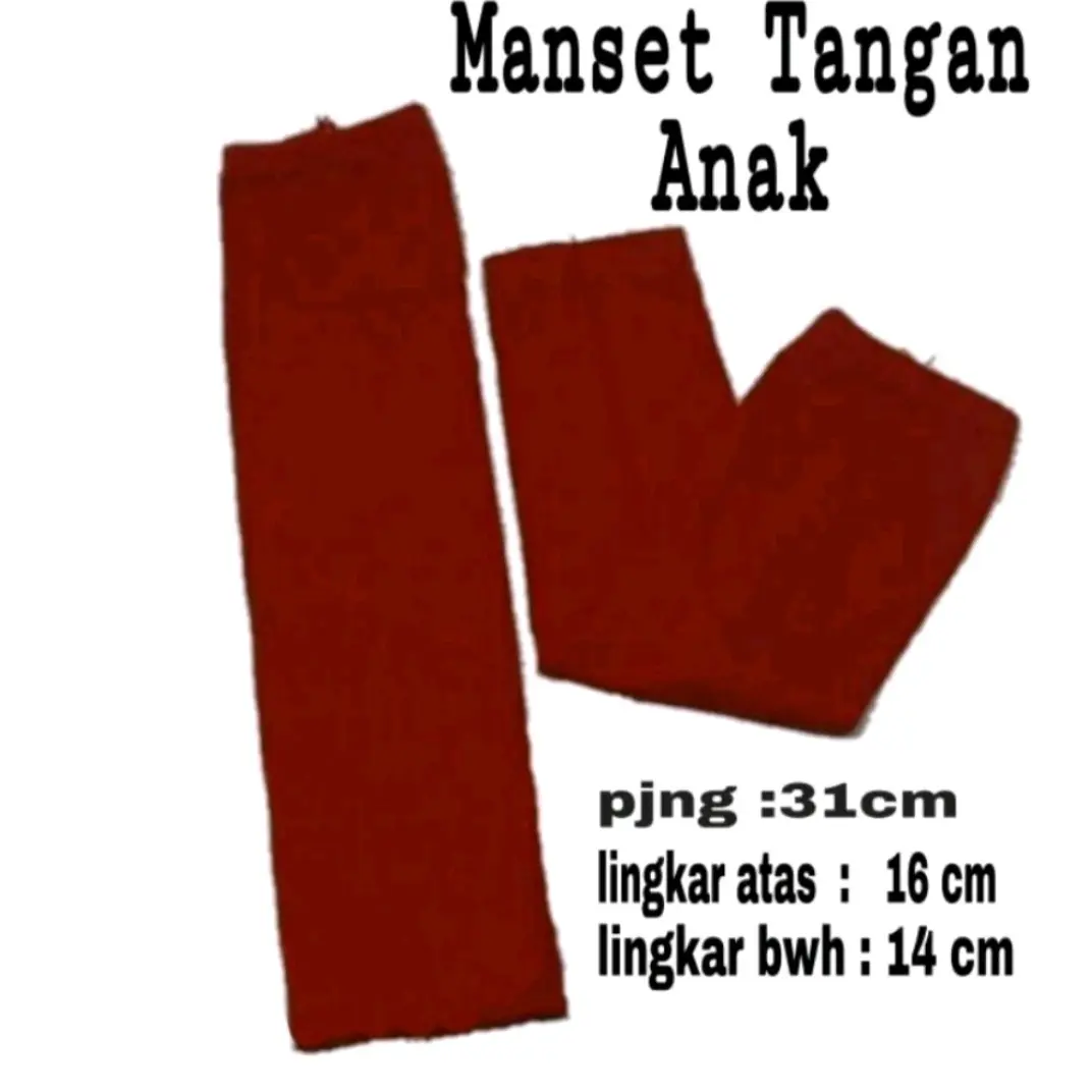 Manset Tangan Anak Usia 4-12th Manset Lengan Rayon premium Panjang Muslim